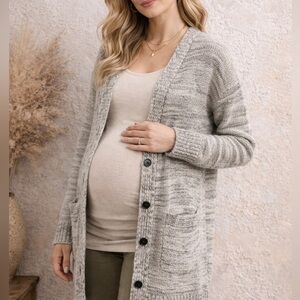 Gap maternity sparkle button down cardigan